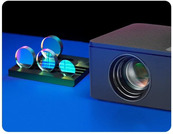 Mini Smart Projector Android 13 with WiFi 6 & Bluetooth 5.0 – 720P Native, 4K Support, Auto Keystone, Portable Home Theater | Luxora