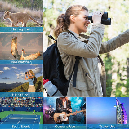 HD Night Vision Binoculars – Low Light FMC Lens for Bird Watching, Hunting & Outdoor Adventures