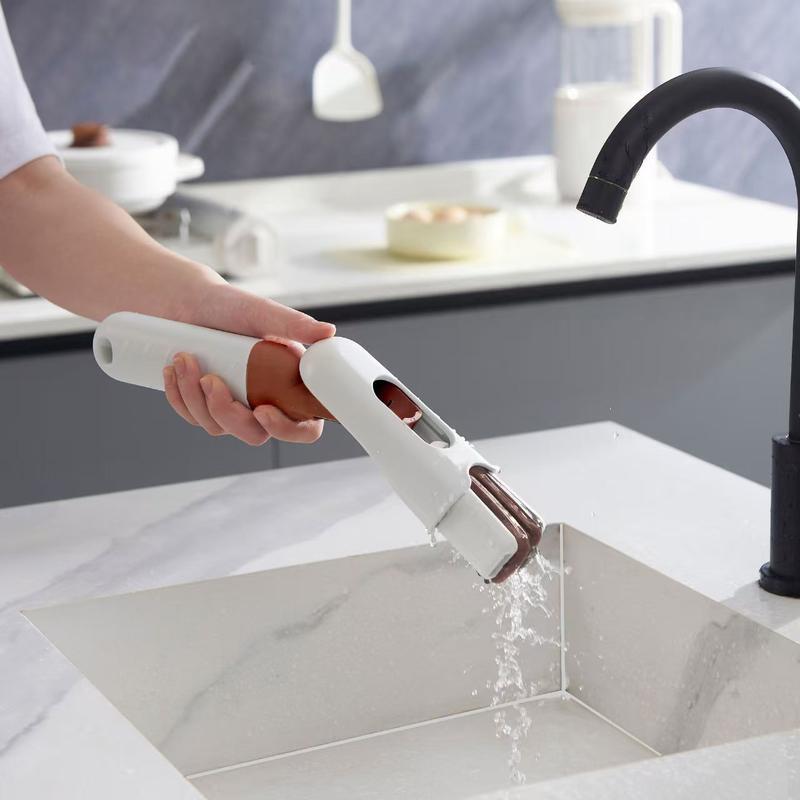 Mini Mop Handheld Squeeze Cleaning Mop for Kitchen & Home