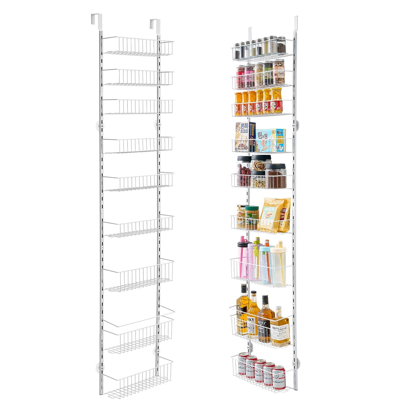 9-Tier Over The Door Pantry Organizer – Adjustable Hanging Storage Rack for Kitchen & Home
