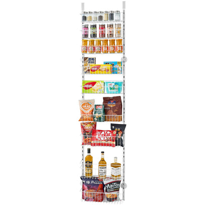 9-Tier Over The Door Pantry Organizer – Adjustable Hanging Storage Rack for Kitchen & Home