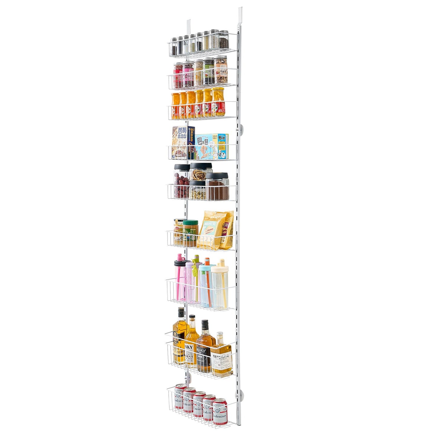 9-Tier Over The Door Pantry Organizer – Adjustable Hanging Storage Rack for Kitchen & Home