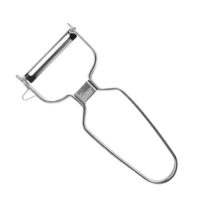 Stainless Steel Vegetable Peeler & Slicer – Portable Fruit Peeler with Potato Eye Remover