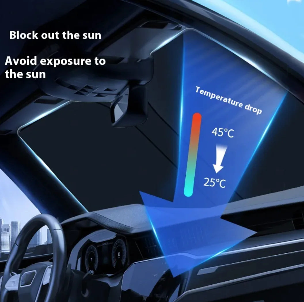 Summer Car Windshield Sunshade with Heat Insulation