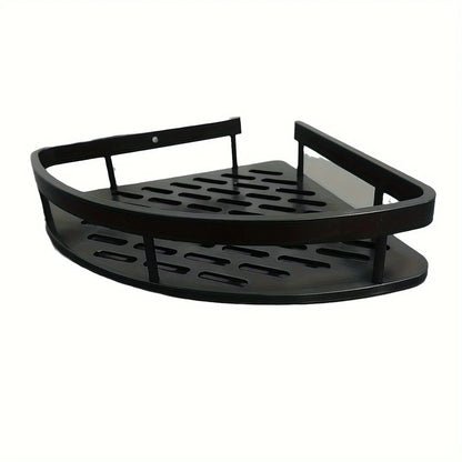 No-Drill Stainless Steel Shower Caddy | Rust-Free Wall Mounted Corner Shelf for Bathroom Storage