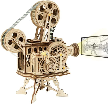 ROKR 3D Wooden Vitascope Mechanical Movie Projector Puzzle Kit