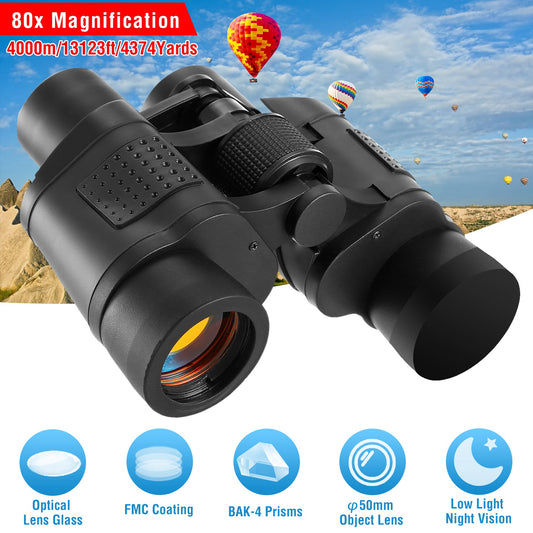 HD Night Vision Binoculars – Low Light FMC Lens for Bird Watching, Hunting & Outdoor Adventures